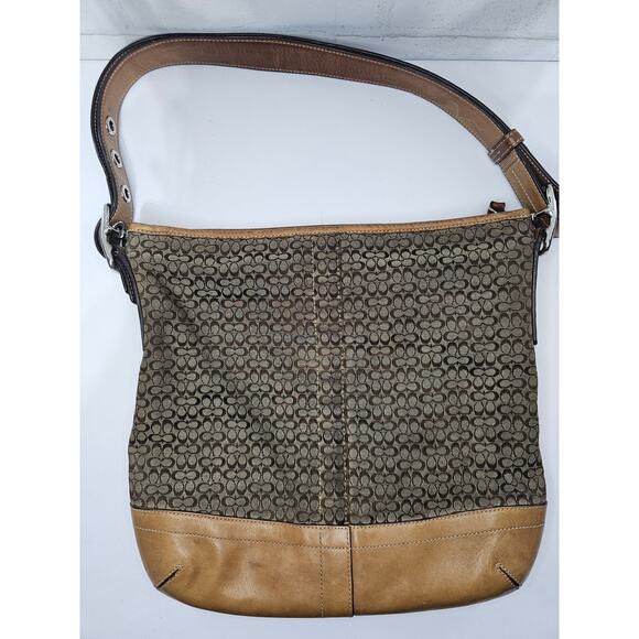 Coach Signature Convertible Shoulder Bag #F10416 - Picture 3 of 12